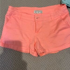 Cotton On Coral High Waist Shorts